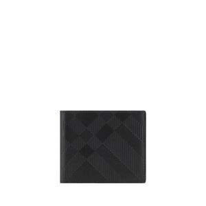 Burberry Embossed Leather Wallet 8030424 Men Black Wallets